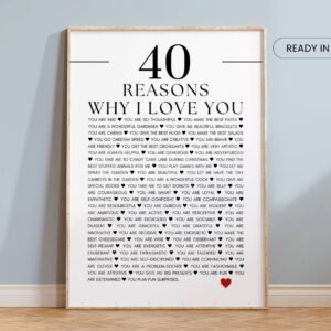 reasons I love you poster customized